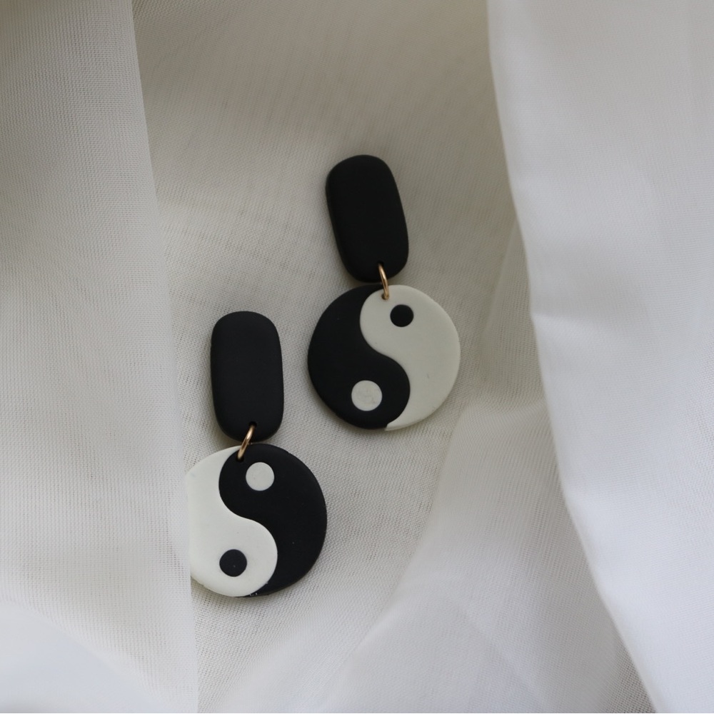Handmade Yin & Yang Dangles